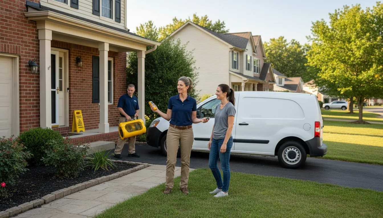 Residential water damage restoration in Elderton, PA